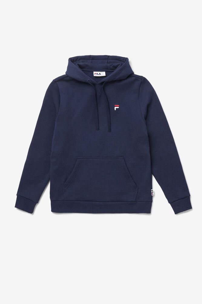 Fila Luka Hoodie Navy - Mens - 62059HUBT